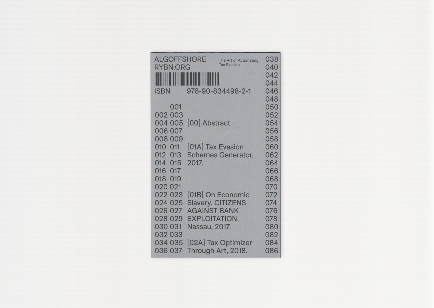 Algoffshore: The Art of Automating Tax Evasion