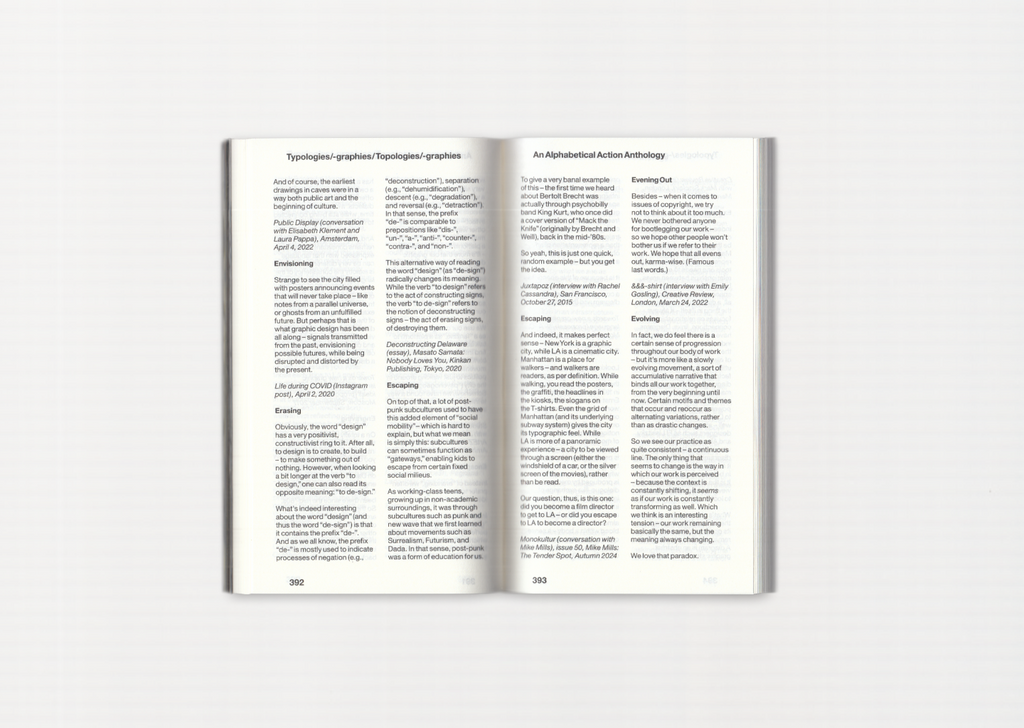 Statement and Counter-Statement 2: Typologies/Typographies/Topologies/Topographies