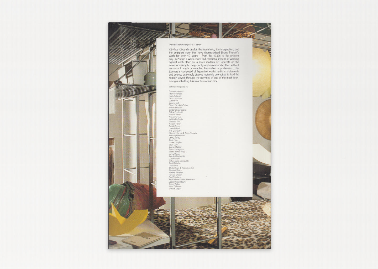 The Serving Library 2019/20 (Bruno Munari Obvious Code)